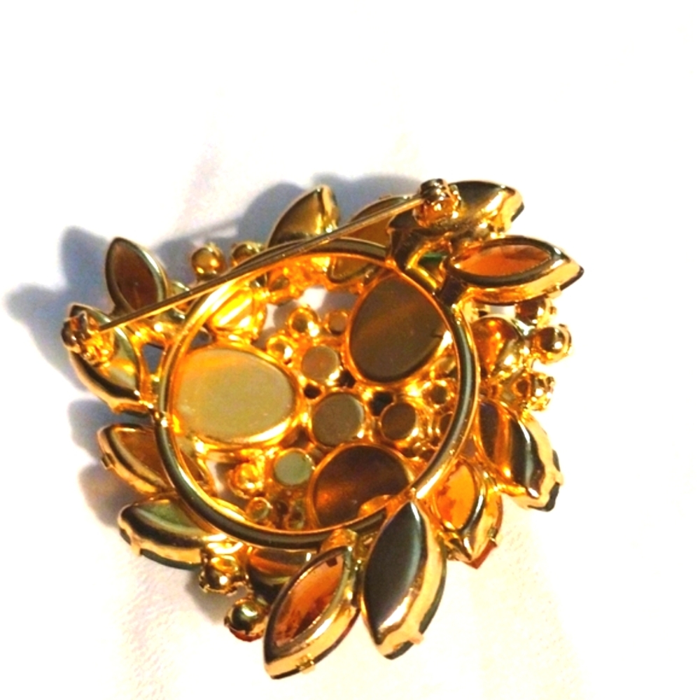 VINTAGE COLORED BROOCH - Picture 3 of 4